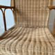 Vintage adult rattan armchair