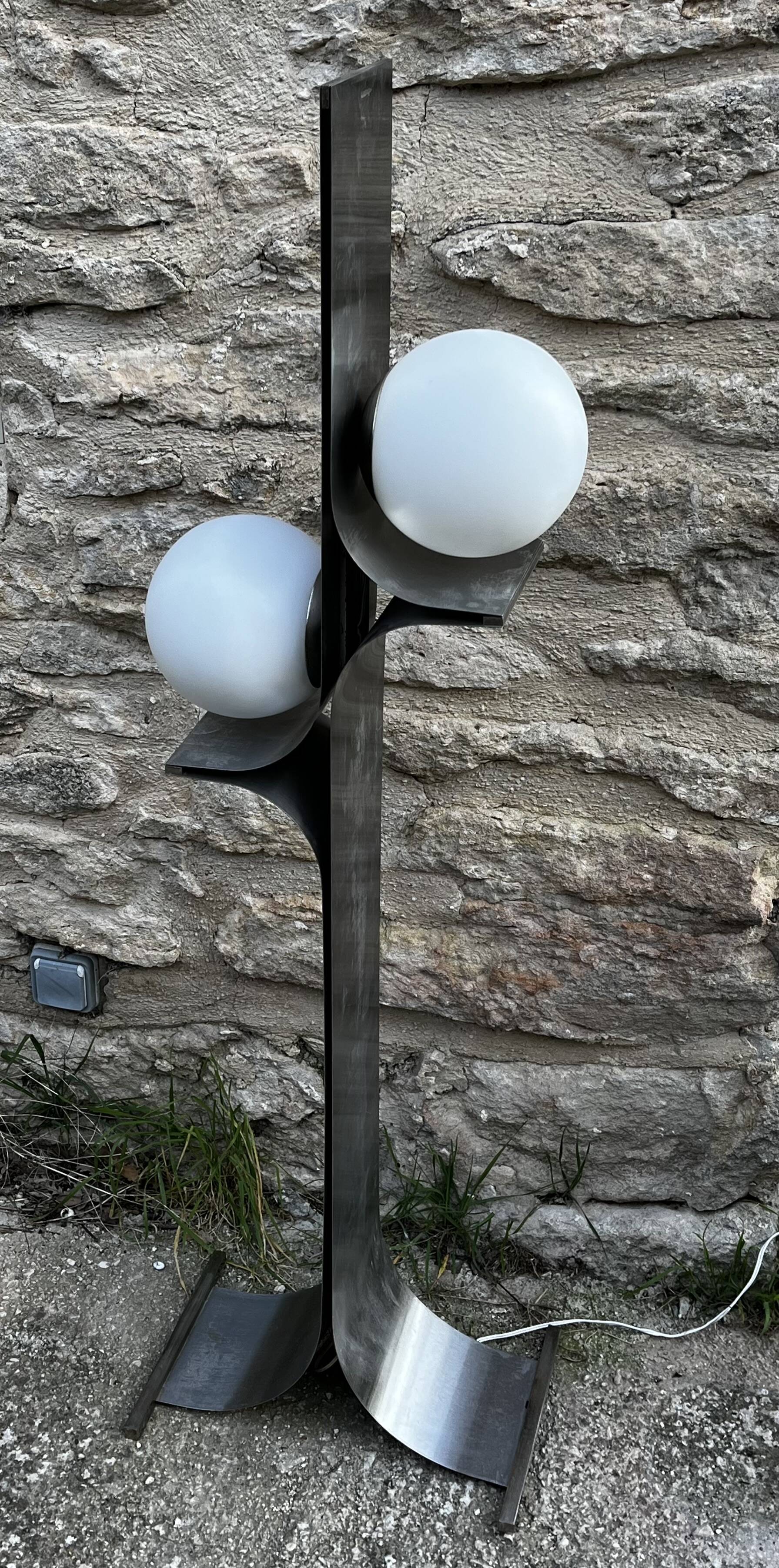 Brutalist floor lamp