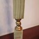 Foot lamp bedside desk onyx brass 1950 60