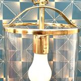 Lustre lanterne laiton