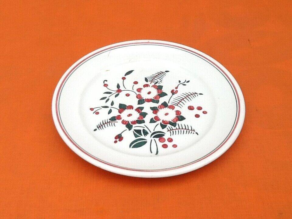 Half Porcelain Flat Plate KG (Keller Guérin) Lunéville Château Made in France