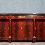 Sideboard in mahogany and mahogany feather