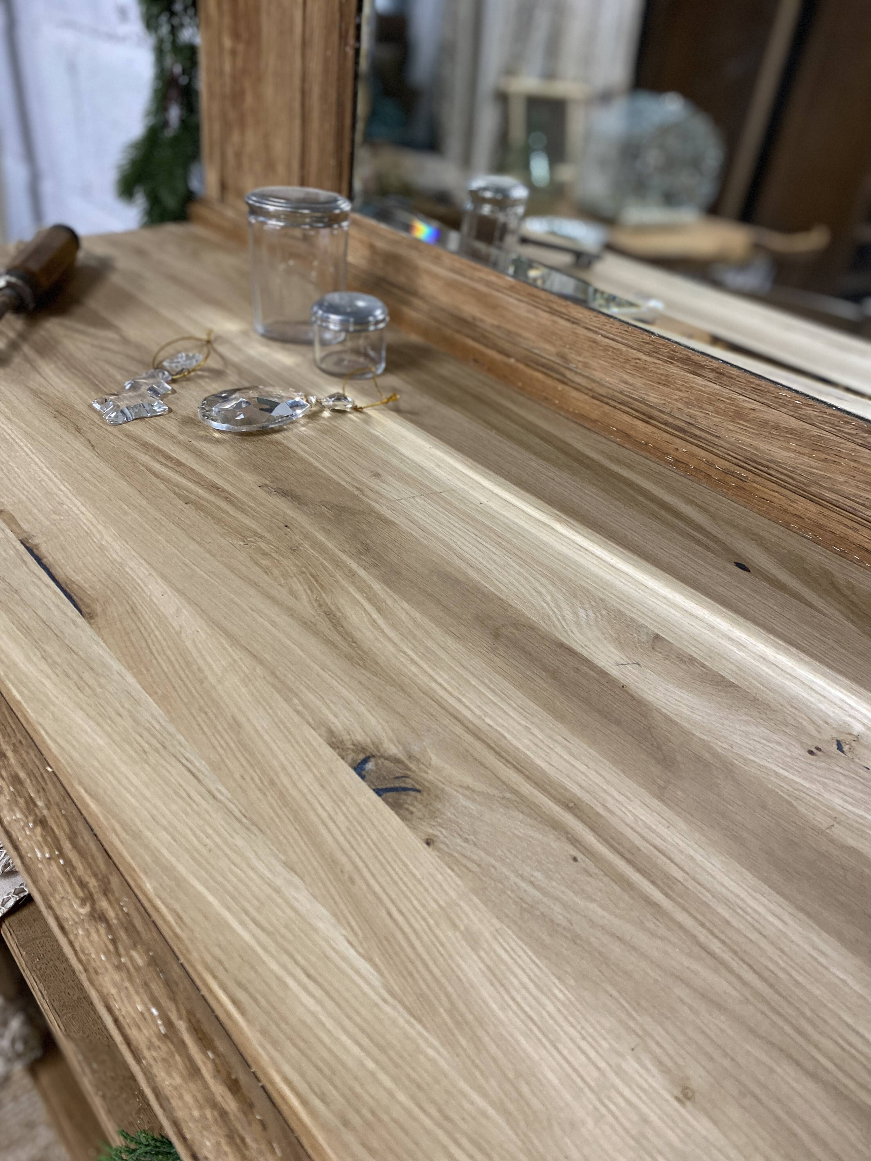 Art Deco console with bevelled mirror