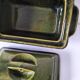 Small terrine in olive green glazed earthenware