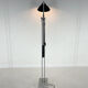 1960's italian adjustable chrome & marble floor lamp