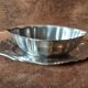 Vintage metal gravy boat