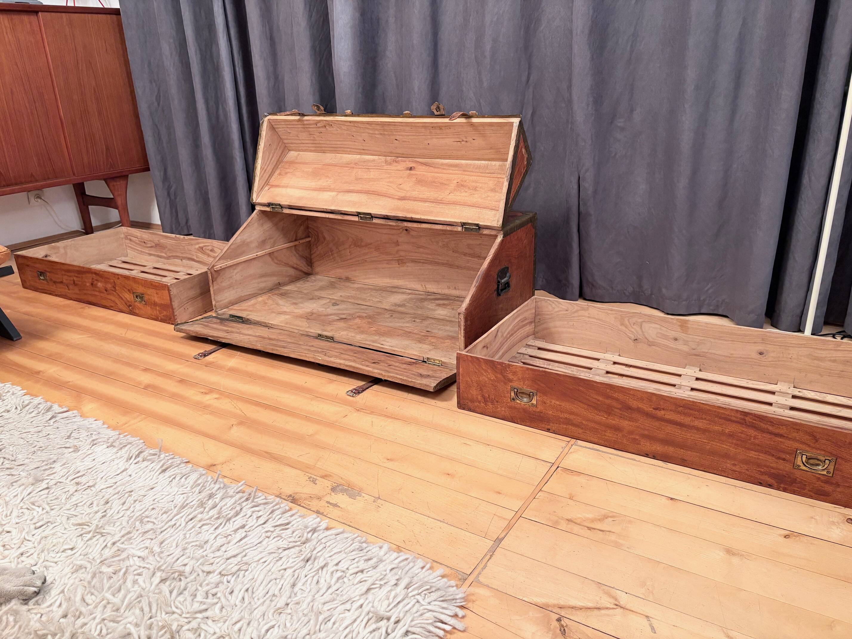 French officer's cabin trunk, mid-19th century