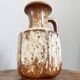 Vase brun-beige Scheurich 497-18, fat lava vintage, poterie d’art ouest-allemande (WGP)