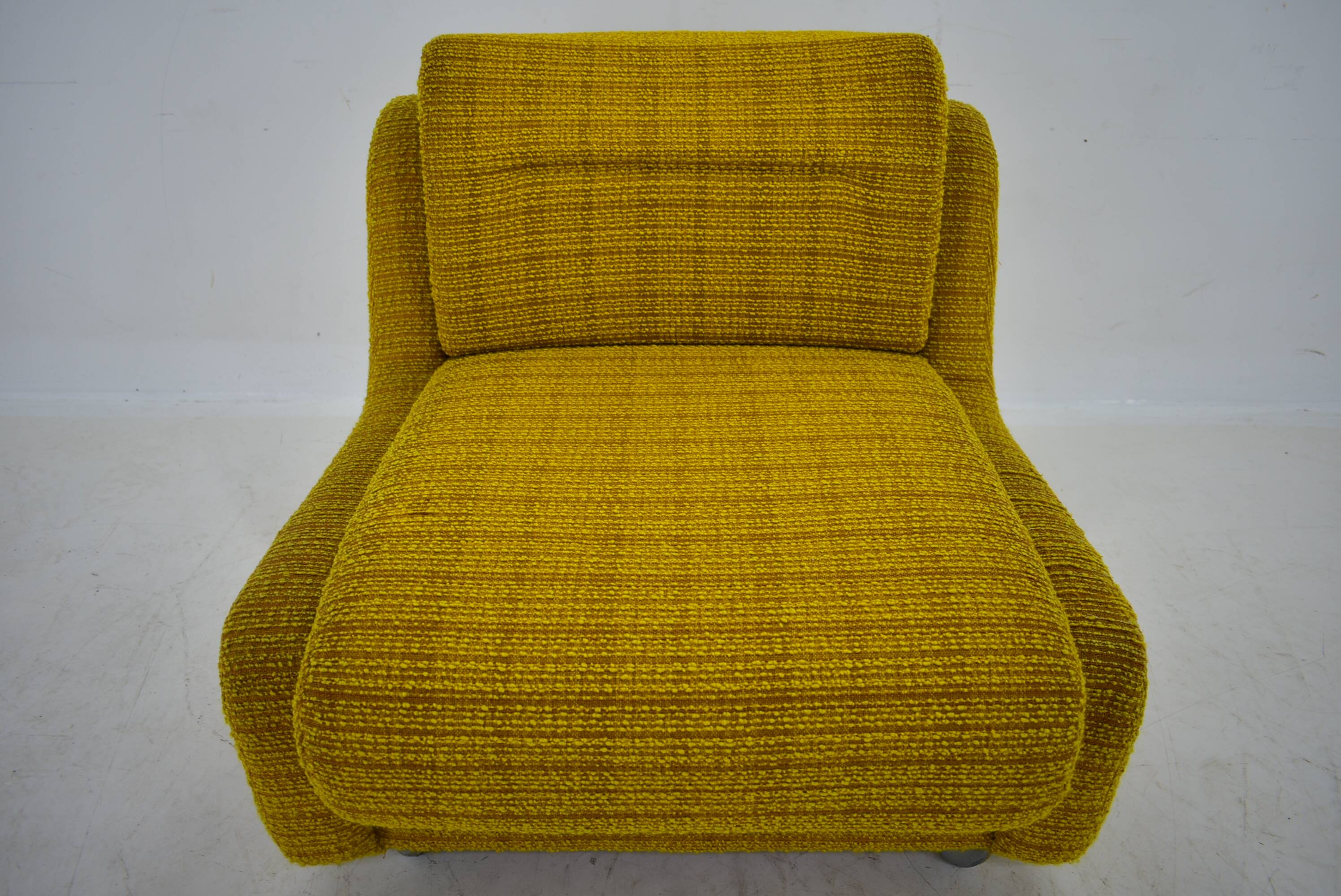 1970s architect Milan Čeček Armchair Apolo 92 for Interiér Praha , Czechoslovakia