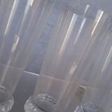 Serie 5 verres Daum cristal filigrané