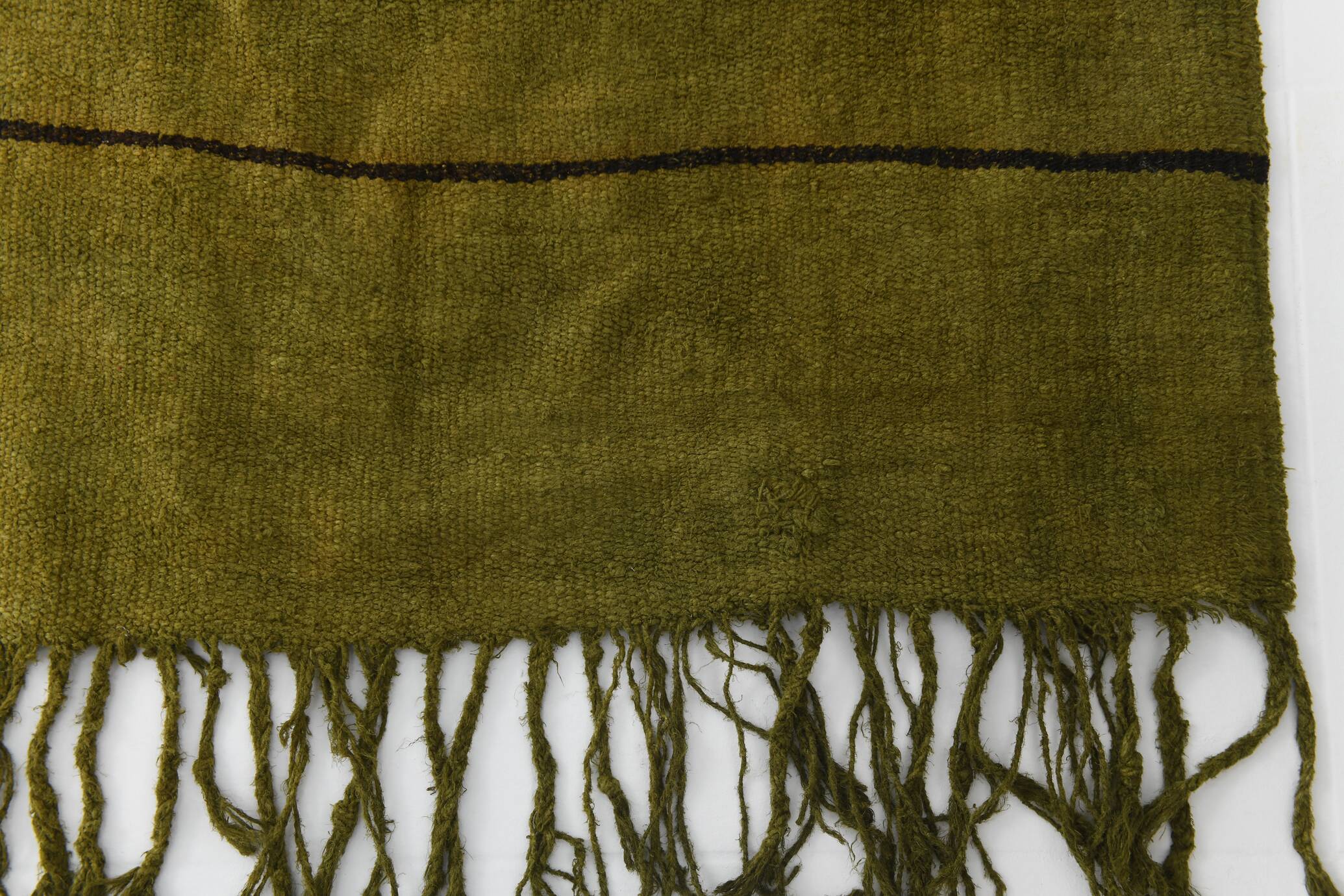 5x7 Shades Of Green Vintage Kilim Rug, 143x220Cm