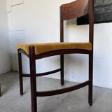 Bureau et sa chaise scandinave palissandre