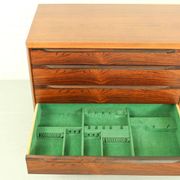 Danish Rosewood & Teak Sideboard By Ib Kofod Larsen For Fredericia Møbelfabrik 1950's