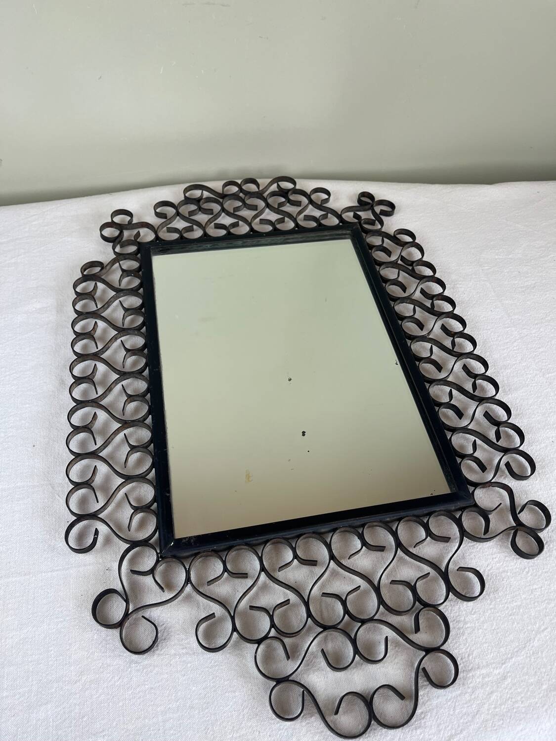 Wrought iron mirror Chaty Vallauris