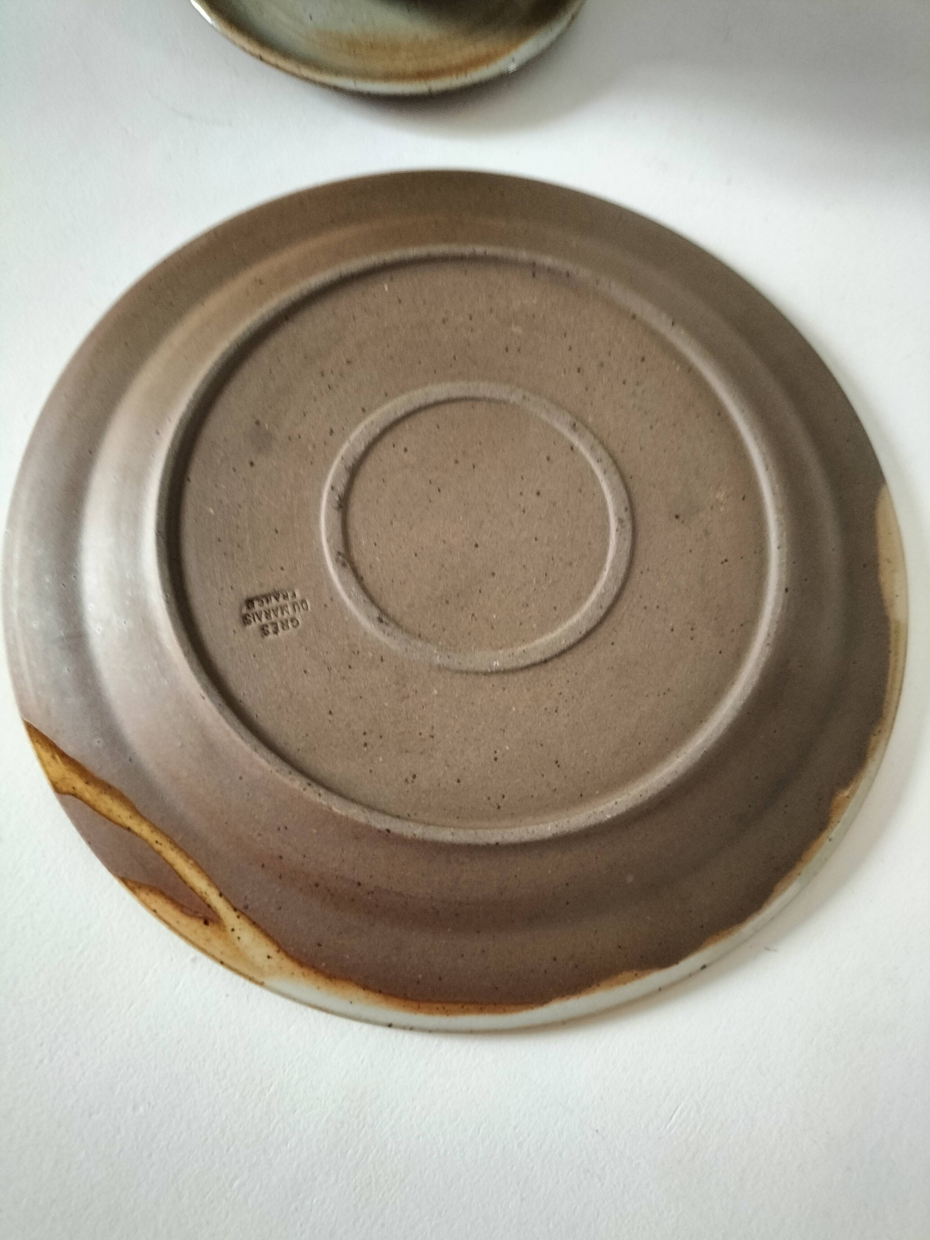 Ensemble à brunch vintage en grès du Marais, décor campagne