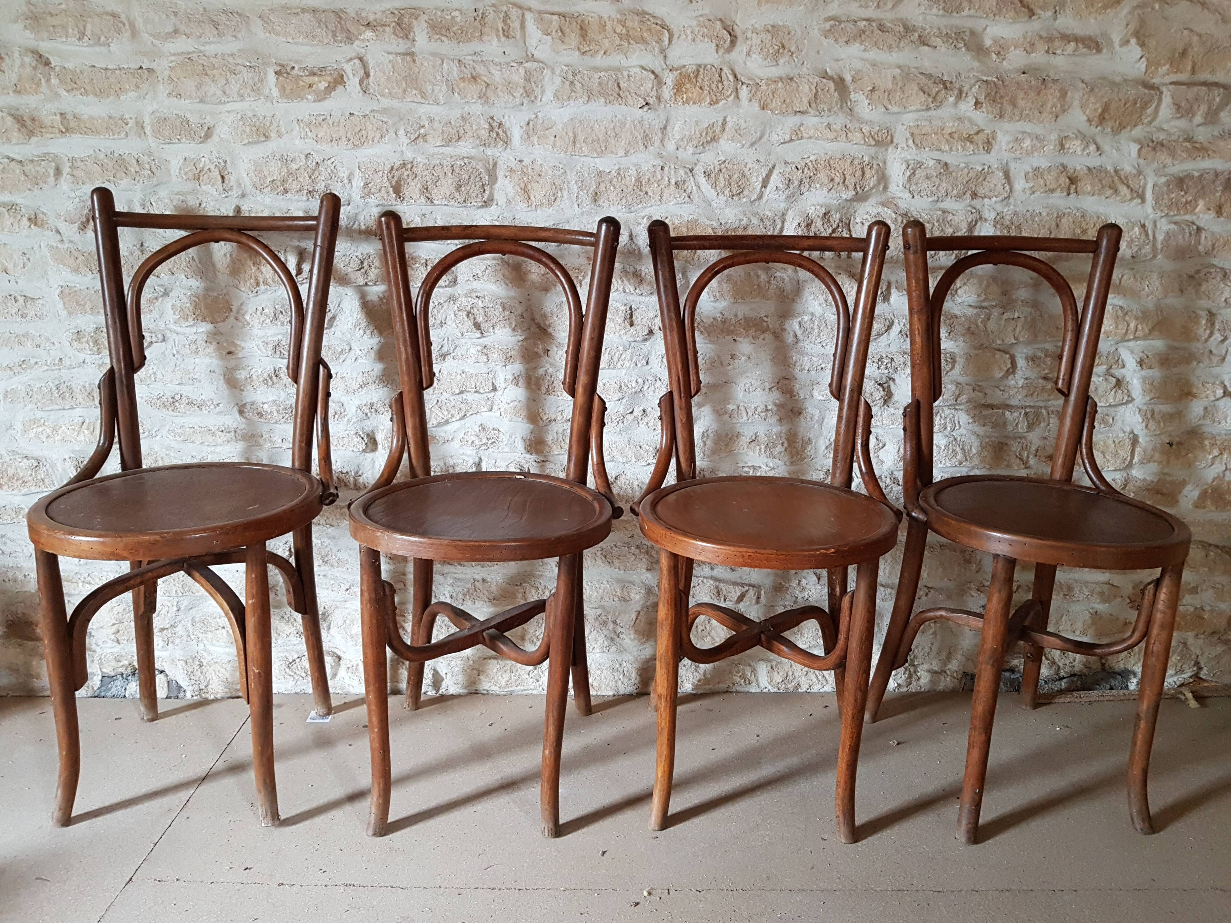 Old Spanish Bistro Chair in curved wood