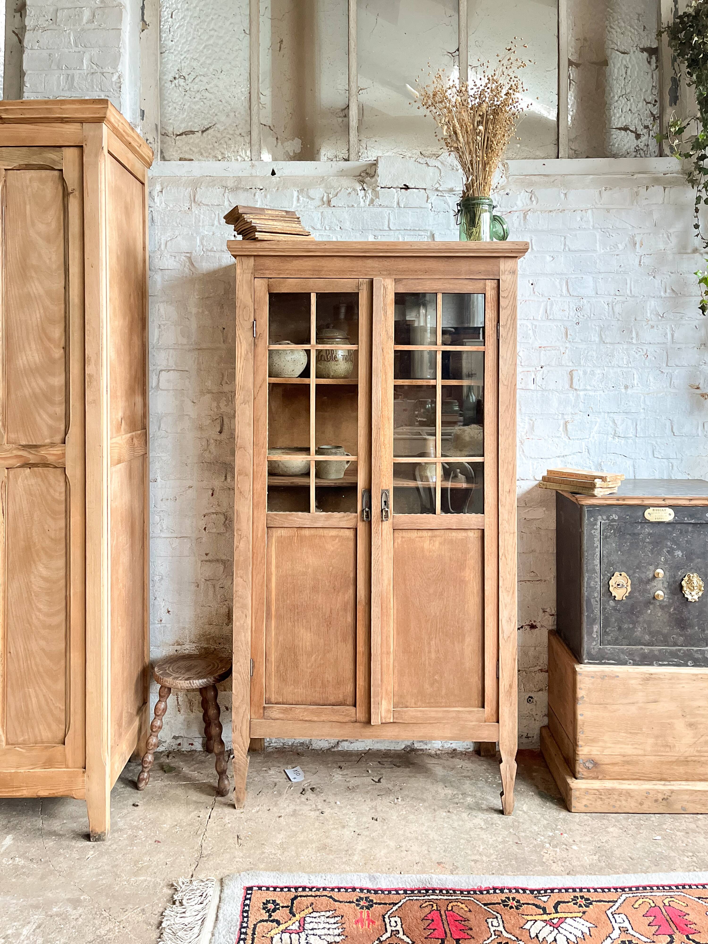 Old glass cabinet