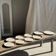 Lunéville table service Art Workshop 8 plates and 2 serving dishes