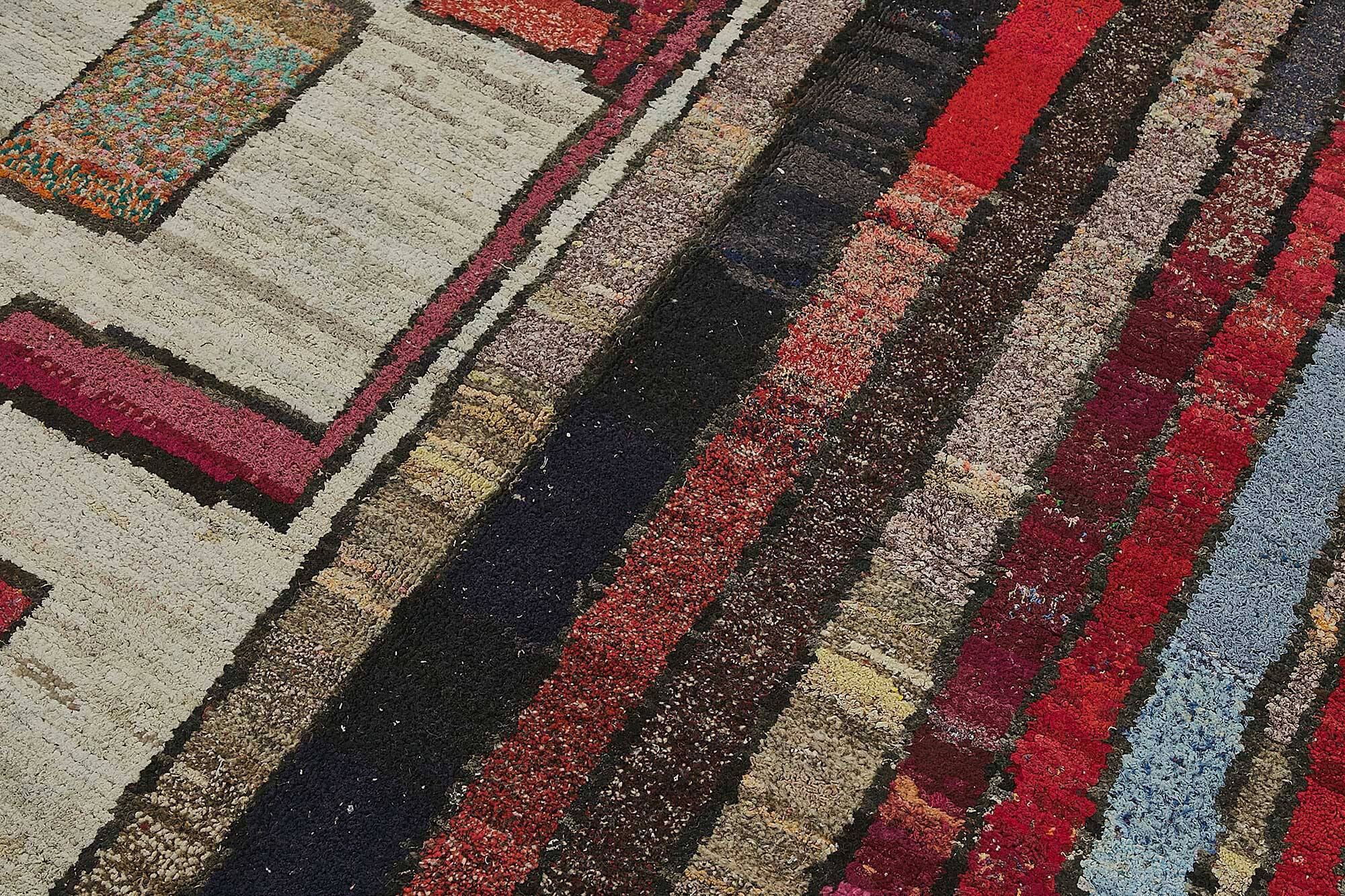 Handwoven Turkish Recycled Boho Rug 170 cm x 262 cm