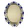 Vintage Simoeng Hand-Carved Venetian Oval Mirror