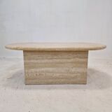 Travertin coffee table