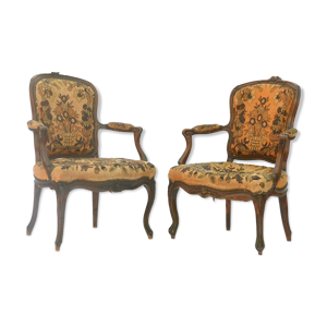 Paire fauteuils - louis