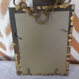 Golden wrought iron mirror