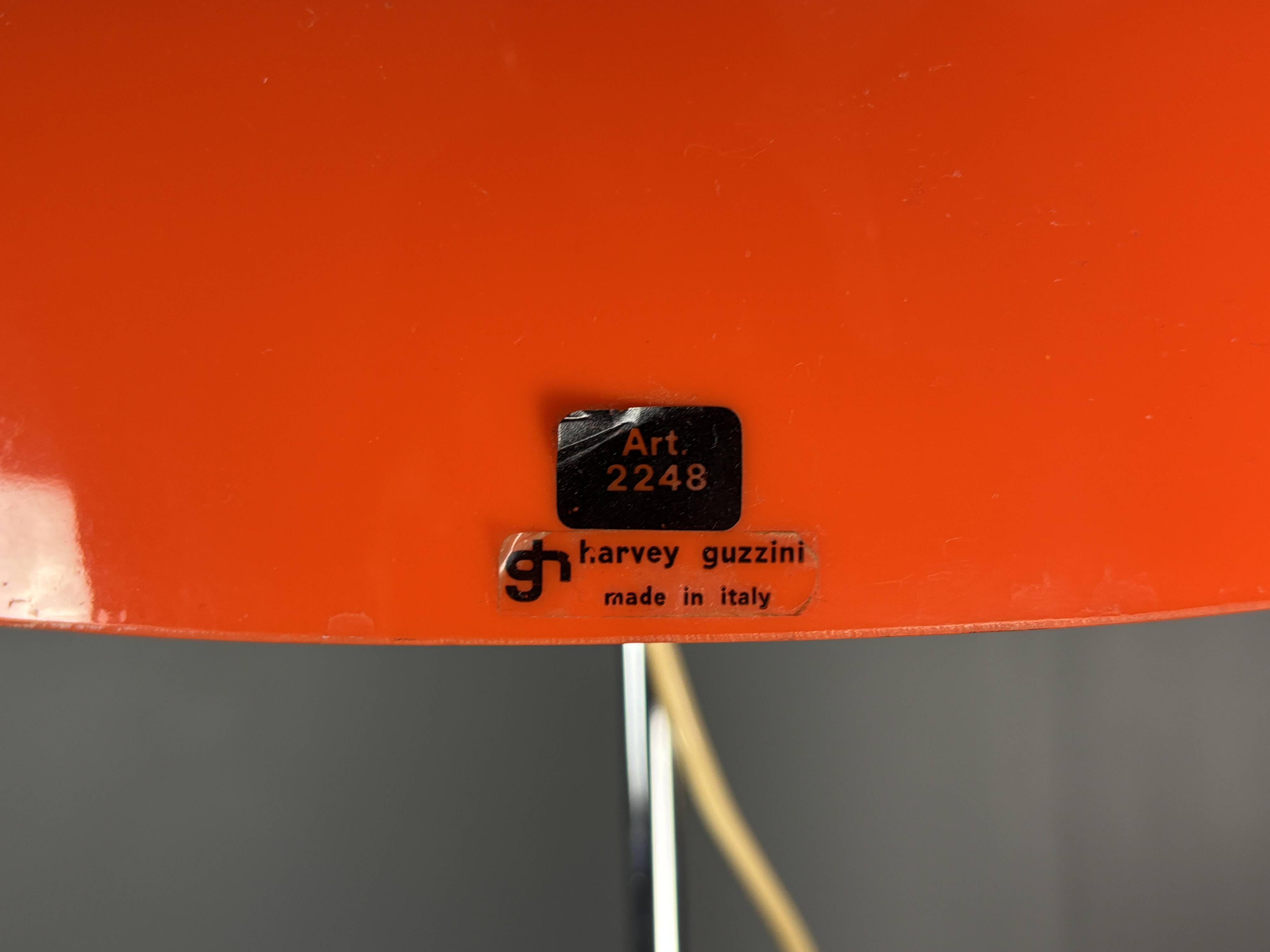 Midcentury "Faro" space age table lamp by Luigi Massoni for Guzzini, 1970s