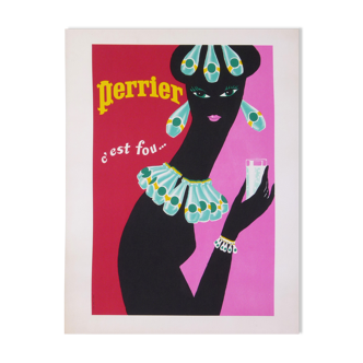 Villemot perrier 65x50 cm affiche