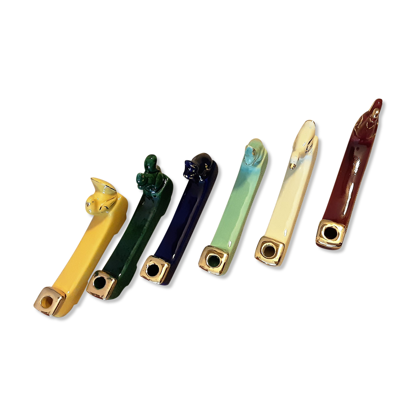 Vintage knife holder, Faïencerie St Clément