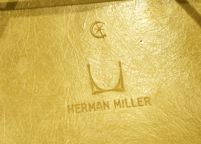 Rocking-chair Eames vintage by Herman Miller - Ochre Light