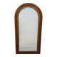 Wood and rattan mirror