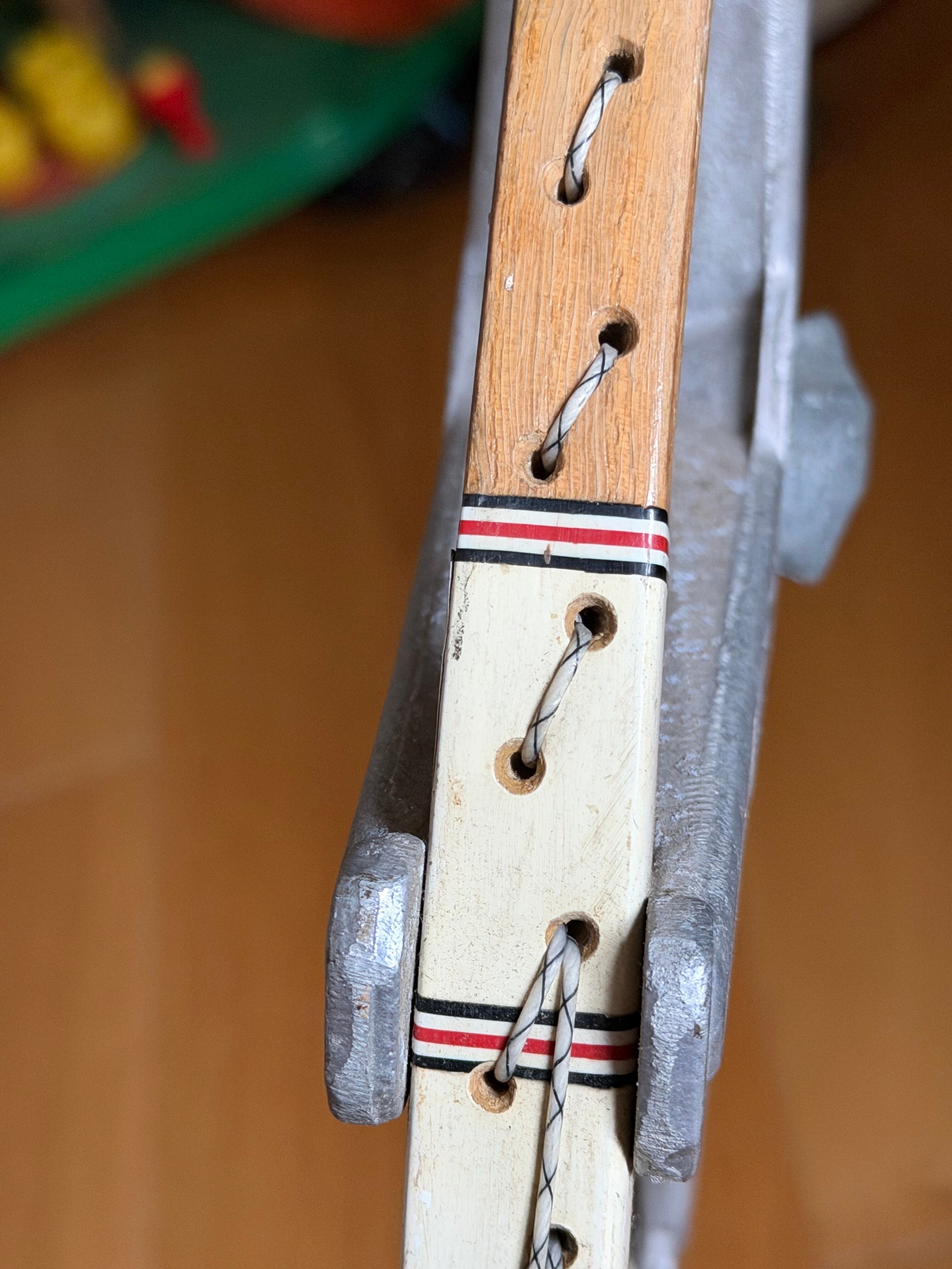 Vintage Pinguin rackets from the 1960s.