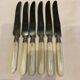 Series of 6 horn handle knives