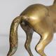 Vintage golden brass horse