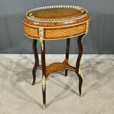 Planter in Precious Wood Marquetry, Napoleon III Period – Mid-19th Century