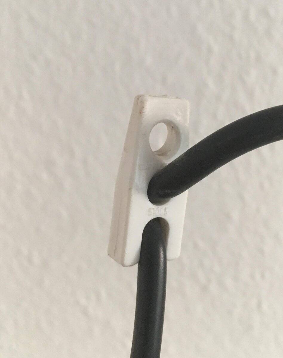 German suspended lamp from the mid-century space age by Staff Leuchten, 1960s.