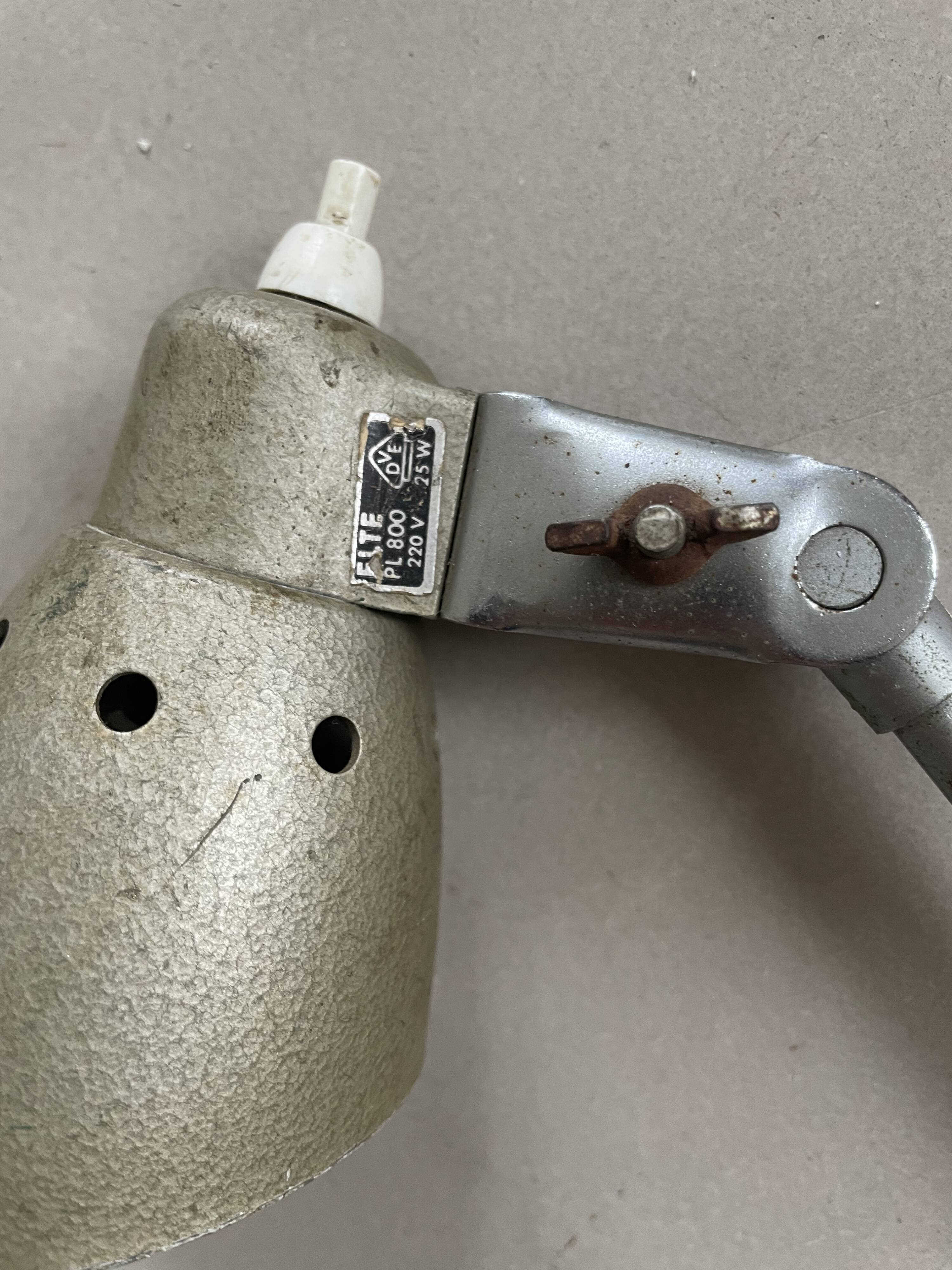 Old industrial articulated lamp