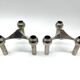 Pair of Nagel modular candlesticks – German Space Age design – Metal