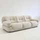 Sapporo three-seater sofa by Mario Marenco for Mobil Girgi in cream