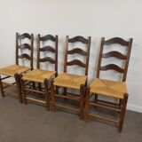 Brutalist chairs, set of 4