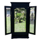 Dressmaker's cabinet with beveled triptych mirrors. (Mirror cabinet)