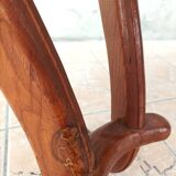 Brutalist table in solid oak