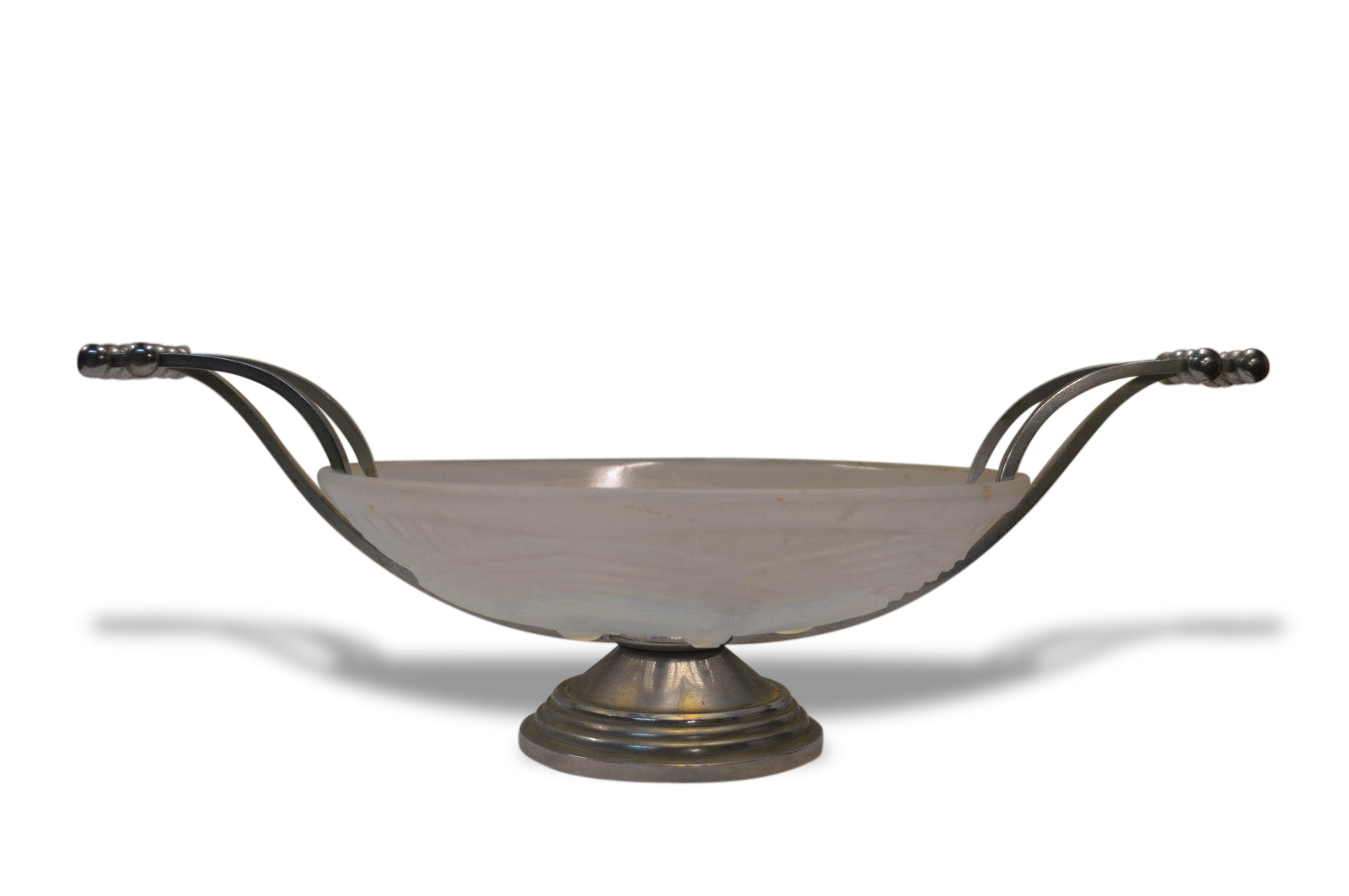 Deco art glass opalescent press Cup