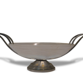 Coupe art déco en verre presse opalescent