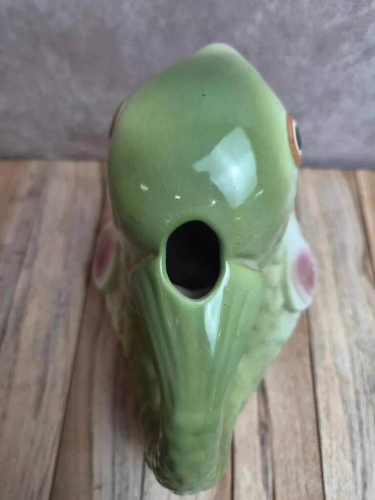 Vintage polychrome fish jug – Zoomorphic carafe