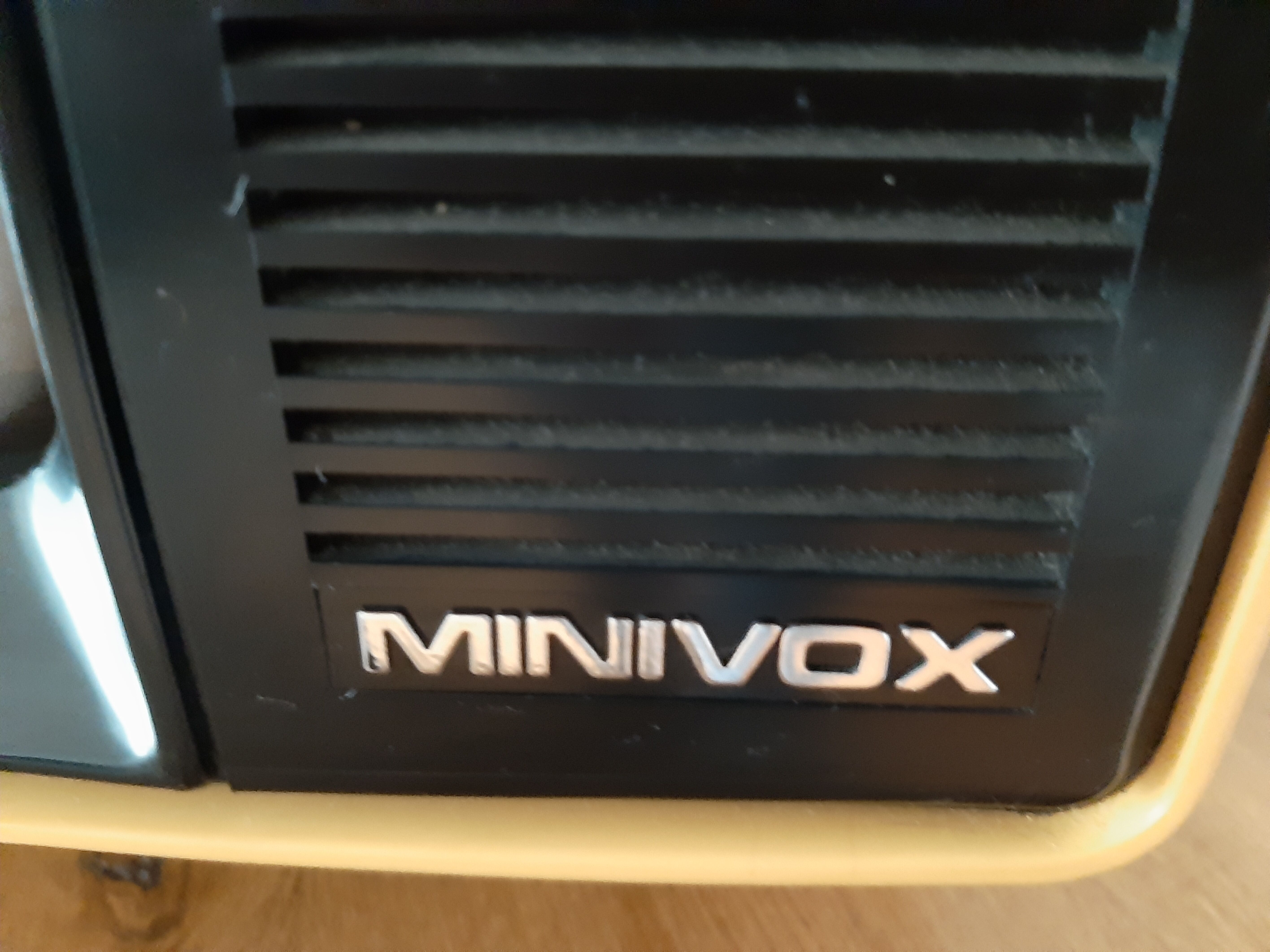 Yellow minivox vintage tv