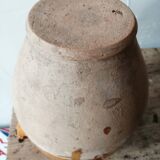Old yellow glazed jam jar from the South West