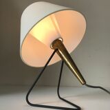 Lampe métal et laiton design 1960