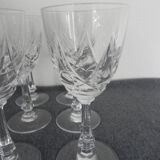 Set of 6 crystal glasses signed with original box